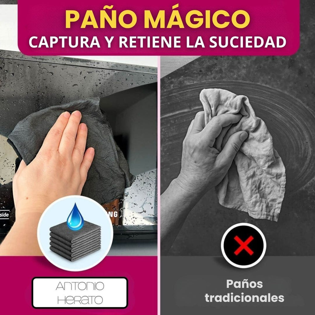 Paños mágicos de microfibra