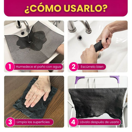 Paños mágicos de microfibra