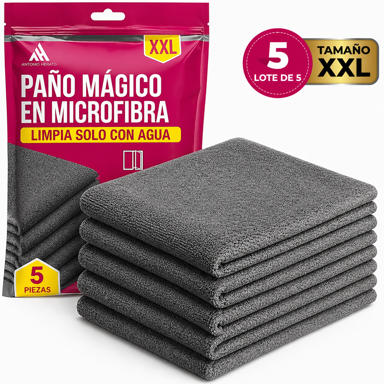 Paños mágicos de microfibra