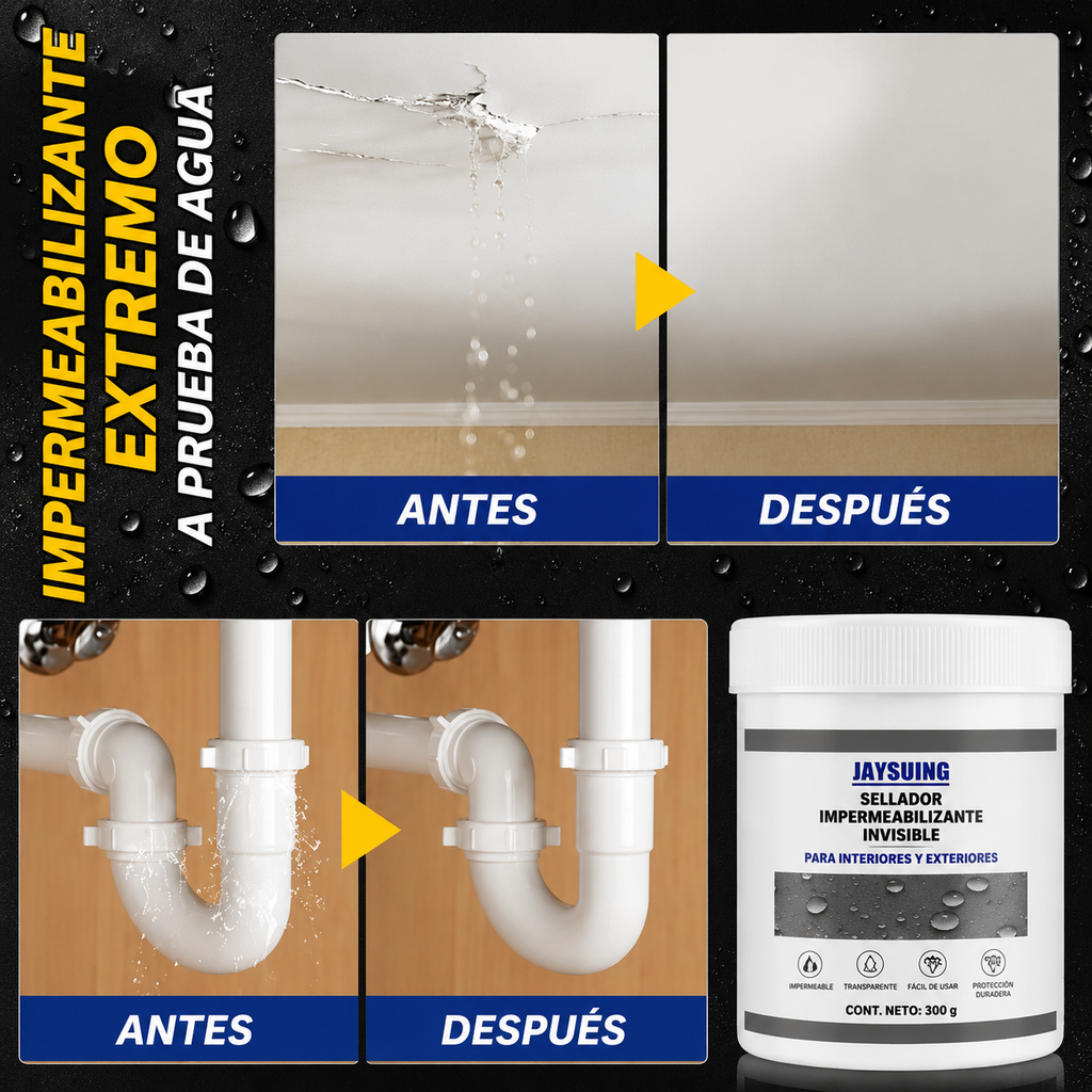 Sellador impermeabilizante para infiltraciones y fugas
